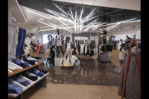 The space has become a two-floor, 23,000 sq ft River Island with an impressive frontage and a raft of new features that qualify the label ‘concept’ being attached to it.